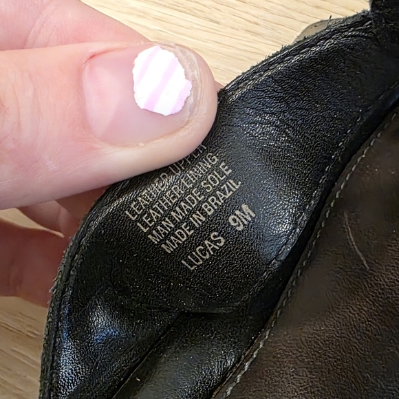 Nurture Black Leather Slip On Summer Cute Minimalist Heeled Lucas Sandals Sz 9M - Picture 6 of 7